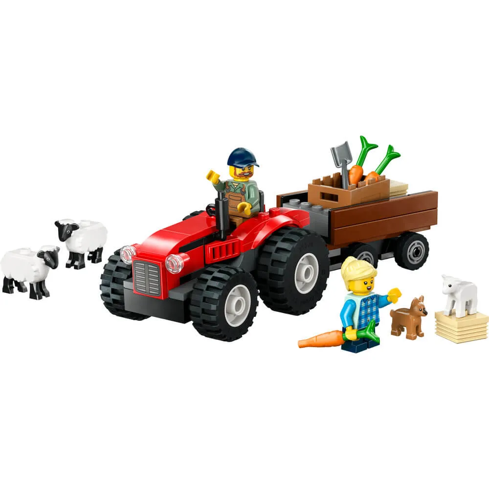 Lego® Toys LEGO® City Red Farm Tractor with Trailer & Sheep Building Kit 60461