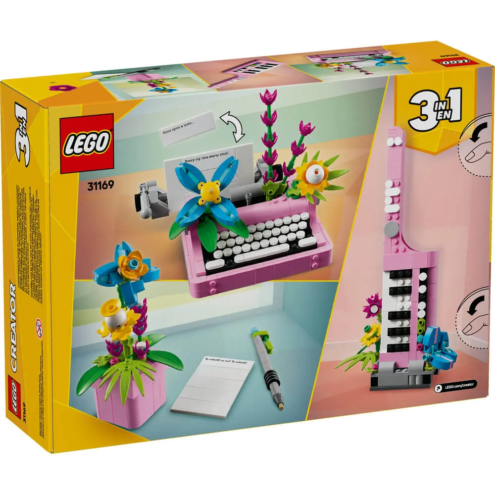 Lego® Toys LEGO® Creator Typewriter with Flowers Building Kit 31169