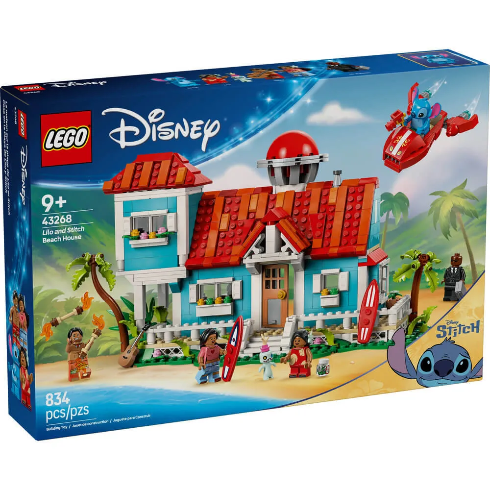 Lego® Toys LEGO® Disney Lilo and Stitch Beach House 834 Piece Building Kit (43268)
