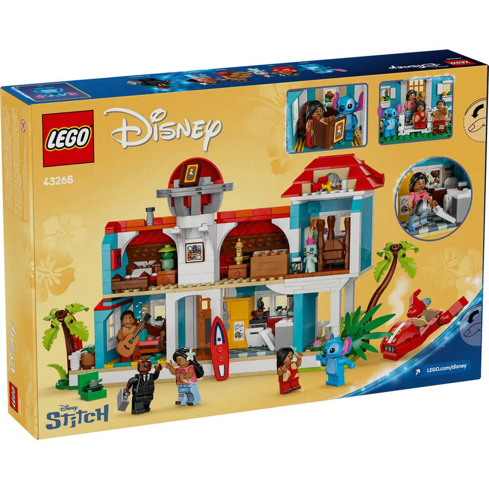 Lego® Toys LEGO® Disney Lilo and Stitch Beach House 834 Piece Building Kit (43268)