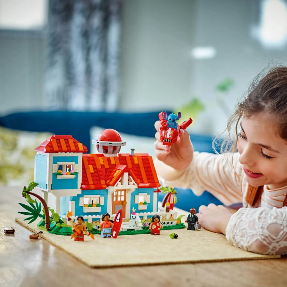 Lego® Toys LEGO® Disney Lilo and Stitch Beach House 834 Piece Building Kit (43268)