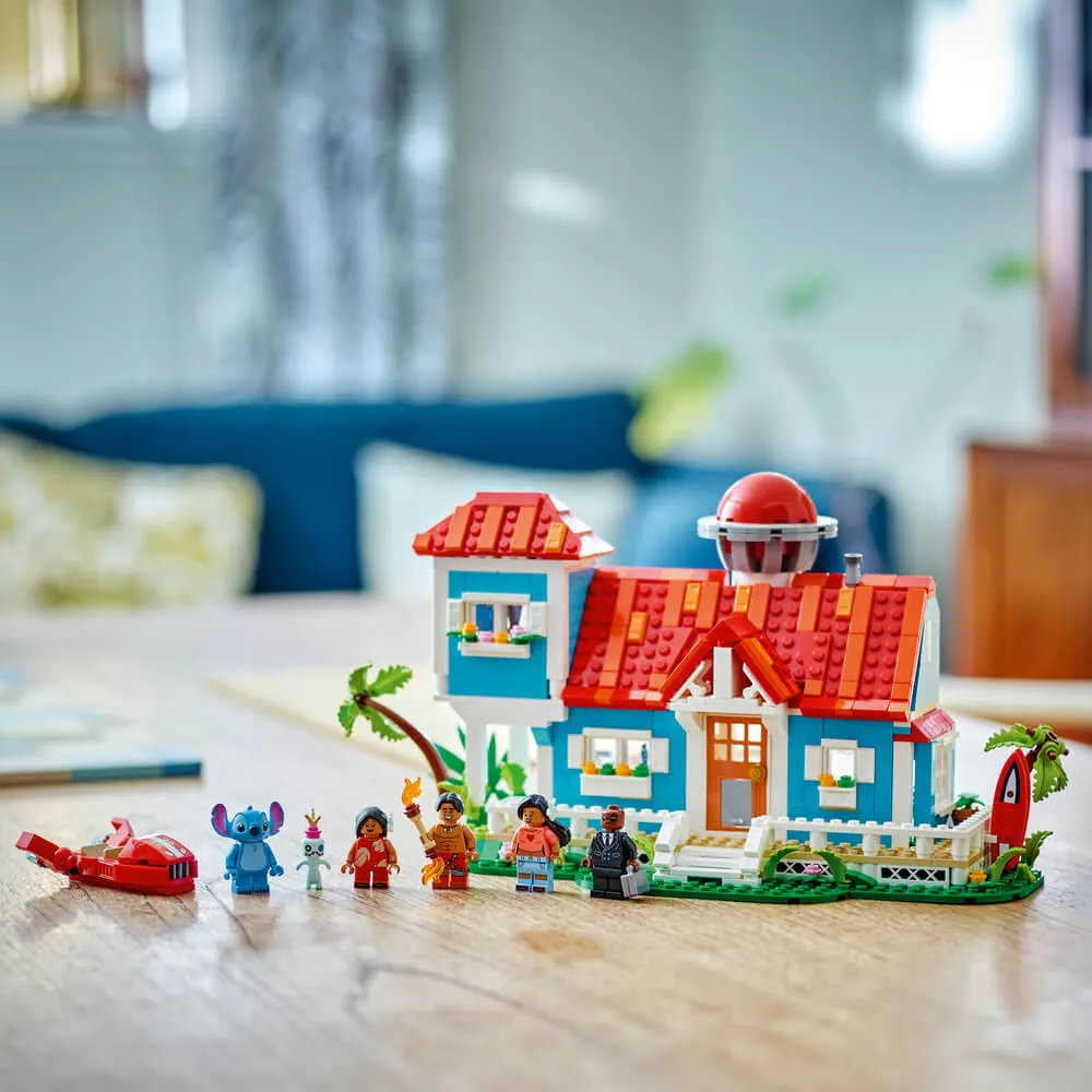 Lego® Toys LEGO® Disney Lilo and Stitch Beach House 834 Piece Building Kit (43268)