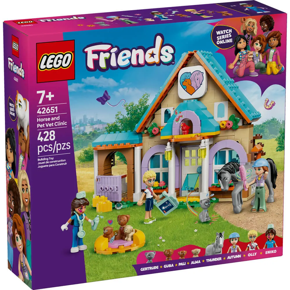Lego® Toys LEGO® Friends Horse and Pet Vet Clinic Building Kit 42651