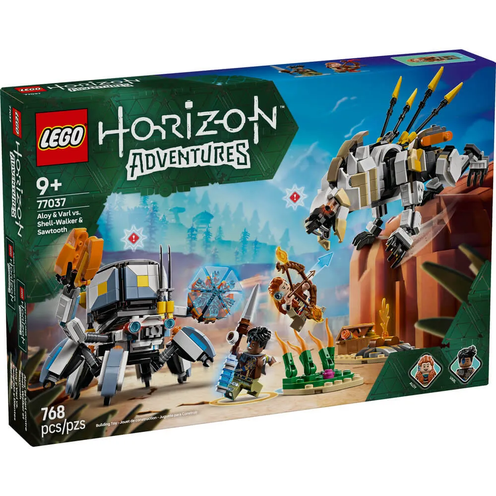 Lego® Toys LEGO® Horizon Aloy & Varl vs. Shell-Walker & Sawtooth 768 Piece Building Kit (77037)