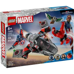 Lego® Toys LEGO® Marvel Captain America vs. Red Hulk Battle 223 Piece Building Kit (76292)