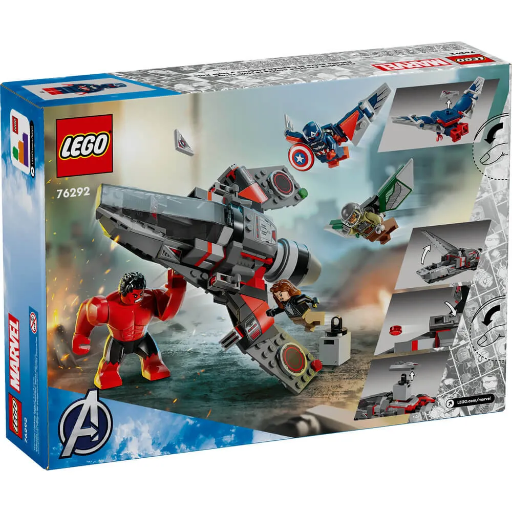 Lego® Toys LEGO® Marvel Captain America vs. Red Hulk Battle 223 Piece Building Kit (76292)