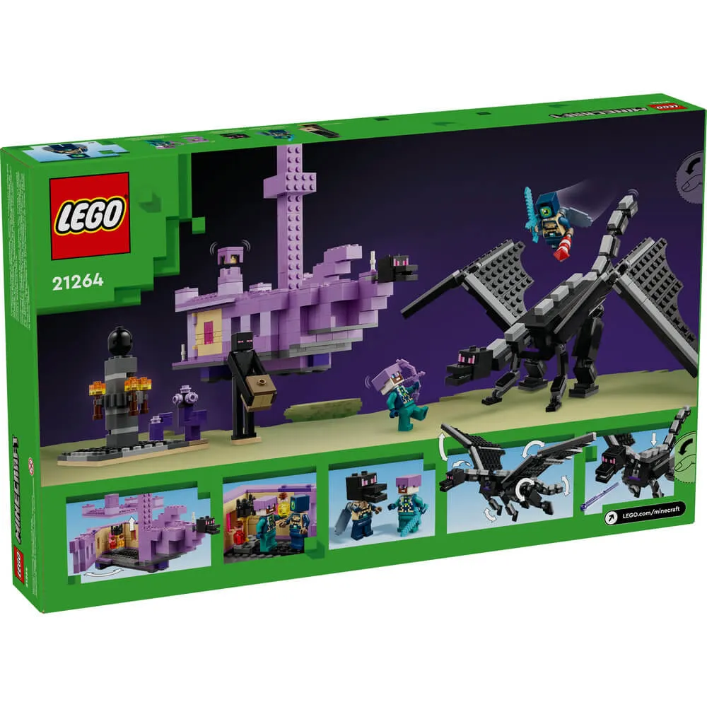 Lego® Toys LEGO® Minecraft The Ender Dragon and End Ship 657 Piece Building Set (21264)