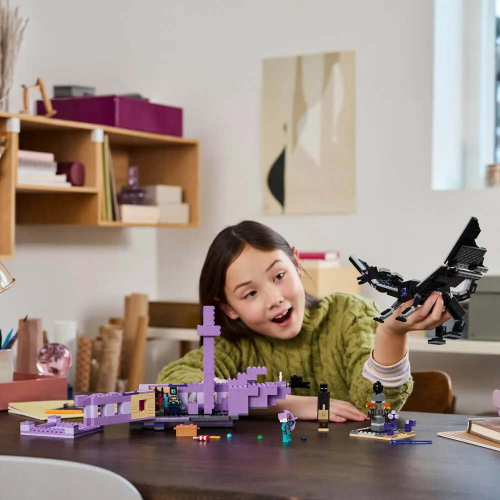 Lego® Toys LEGO® Minecraft The Ender Dragon and End Ship 657 Piece Building Set (21264)