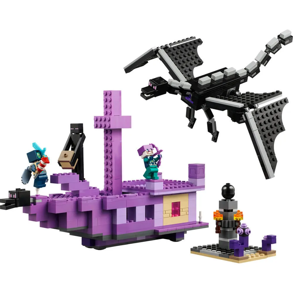 Lego® Toys LEGO® Minecraft The Ender Dragon and End Ship 657 Piece Building Set (21264)