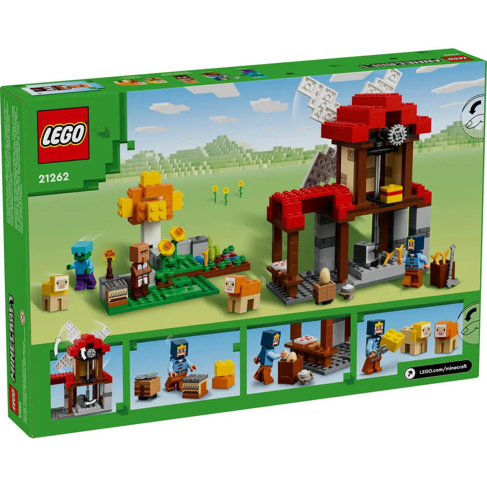 Lego® Toys LEGO® Minecraft The Windmill Farm 462 Piece Building Set (21262)