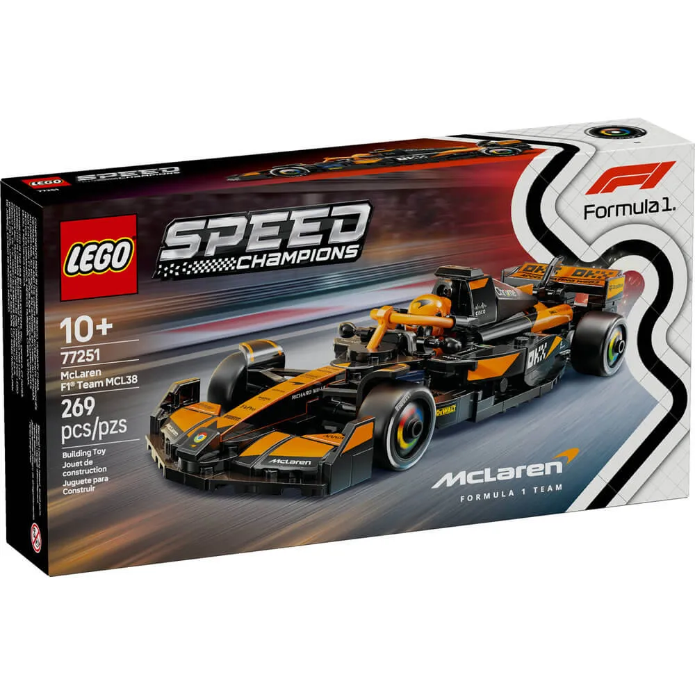 Lego® Toys LEGO® Speed Champions F1 McLaren F1® Team MCL38 Race Car 269 Piece Building Kit (77251)