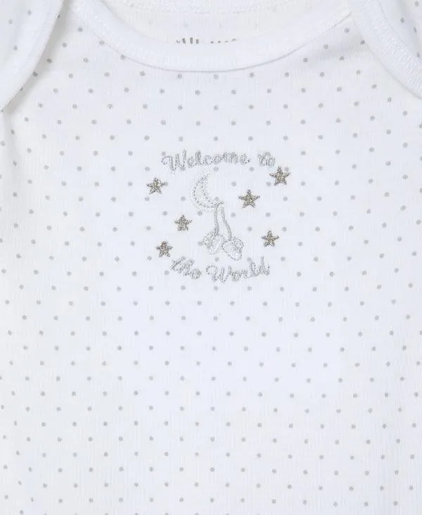 Little Me Baby's 3-Pack Welcome to the World Bodysuits Babykids Little Me