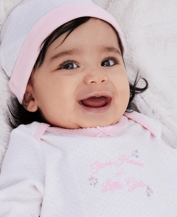 Little Me Thank Heaven For Little Girls Sleeper Gown and Hat Babykids Little Me