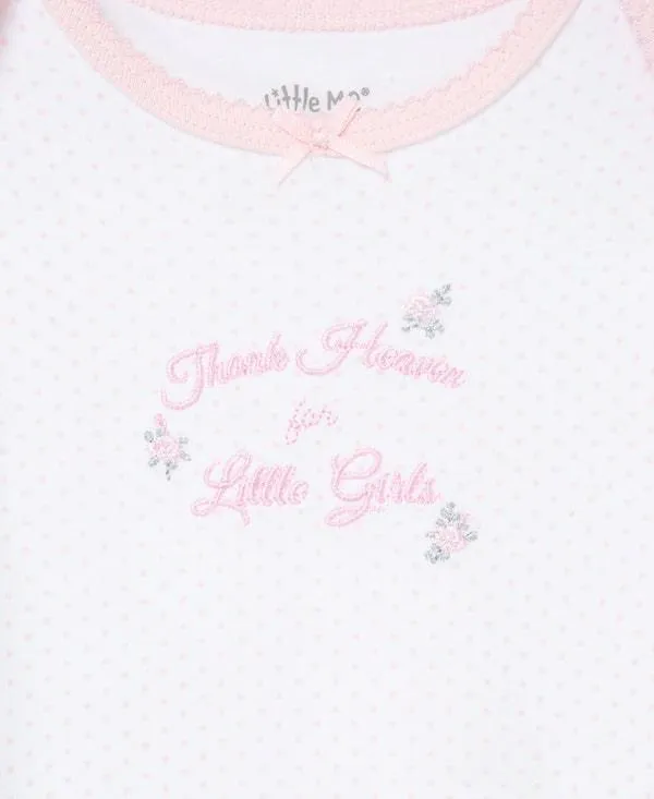 Little Me Thank Heaven For Little Girls Sleeper Gown and Hat Babykids Little Me