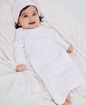 Little Me Thank Heaven For Little Girls Sleeper Gown and Hat Babykids Little Me