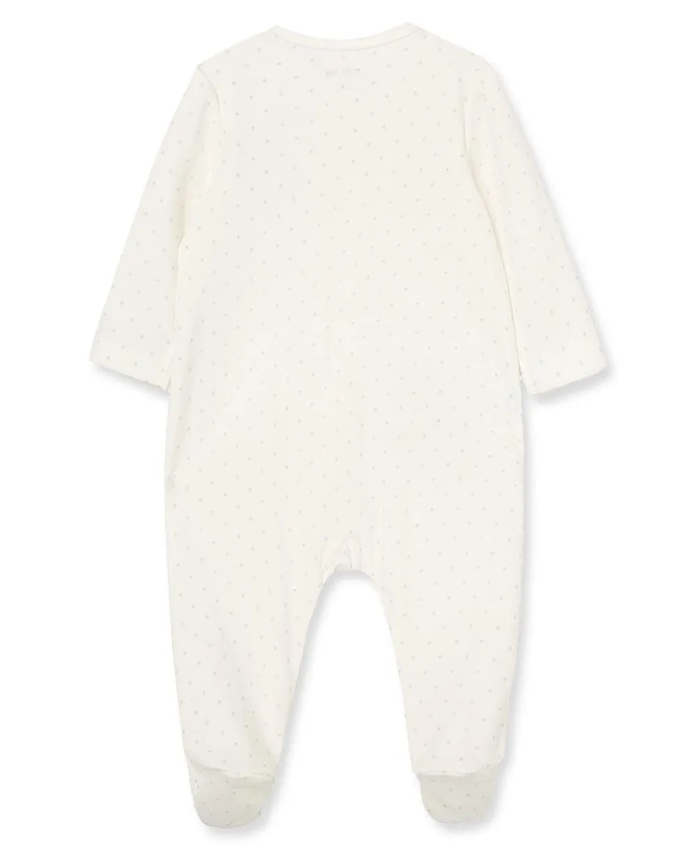 Little Me Zip Footed One-Piece and Hat Babykids Little Me