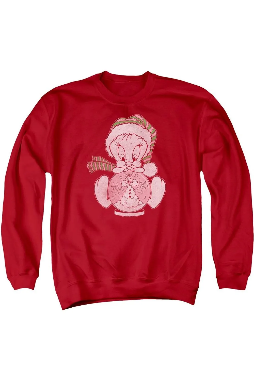 Looney Tunes Tweey Globe Adult Crewneck Sweatshirt