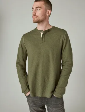 Lucky Brand Duofold Henley 310 Olive Lucky Brand