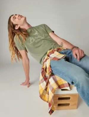 Lucky Brand Ford Bronco Tee Oil Green Lucky Brand