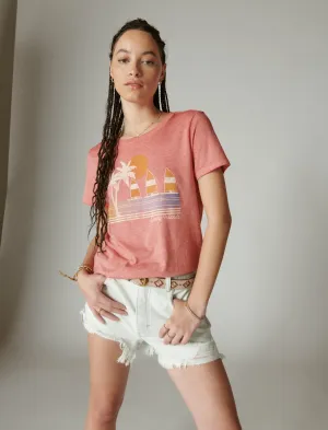 Lucky Brand Lucky Islands Classic Crew Spiced Coral Lucky Brand