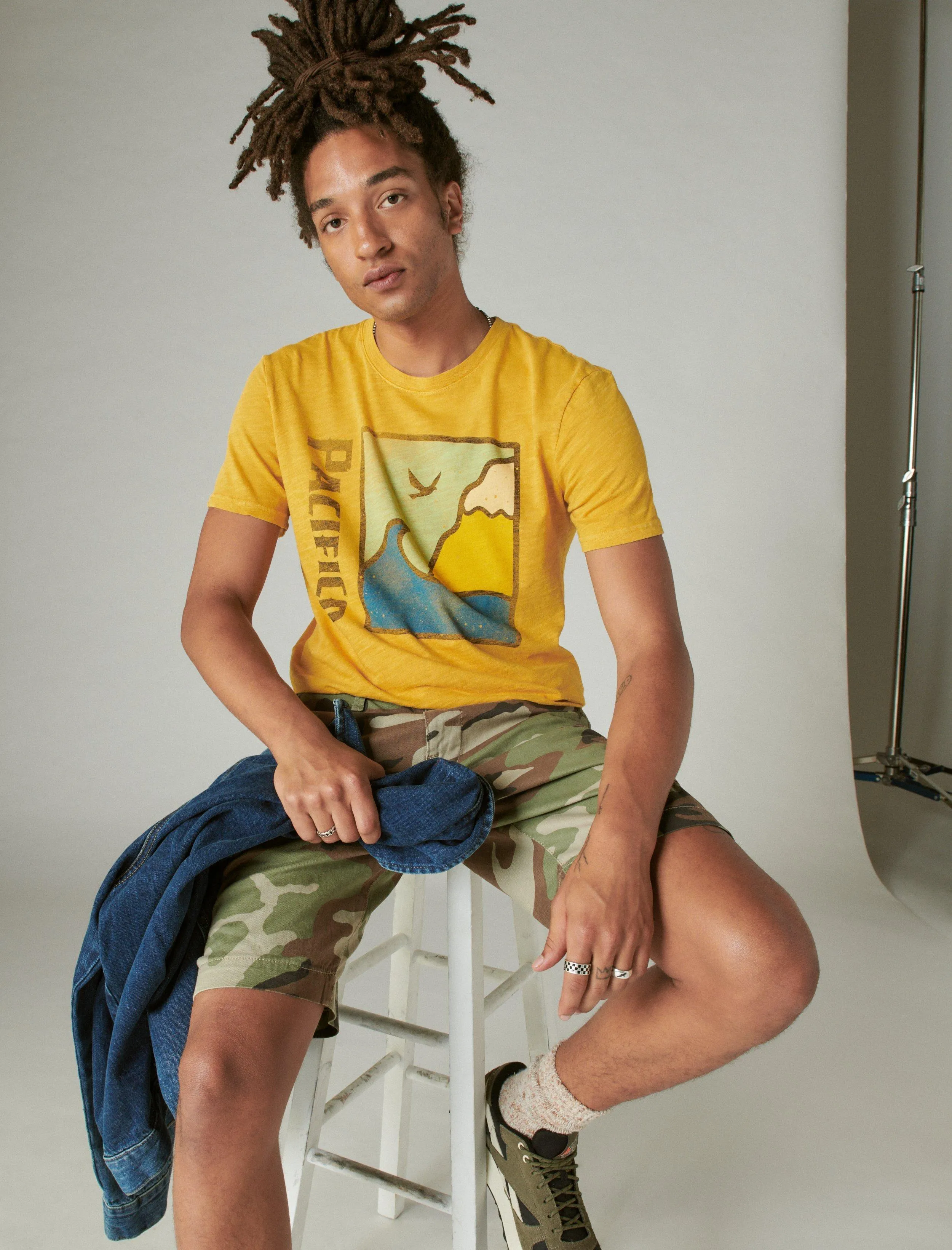 Lucky Brand Pacifico Tee Golden Spice Lucky Brand