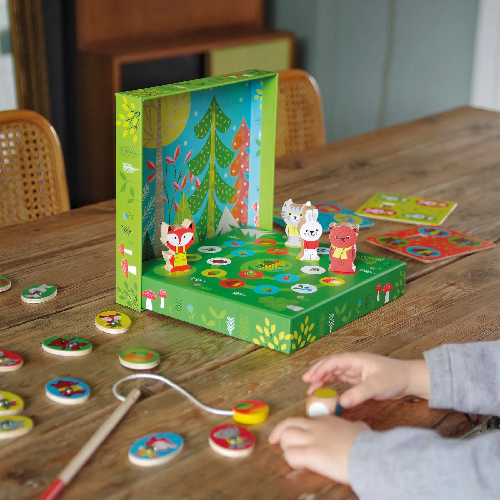 Ludo Woodland Animal 4 Games Set