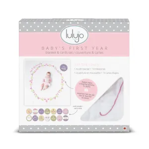 Lulujo Baby's First Year Blanket and Cards Set -  Isn't She Lovely