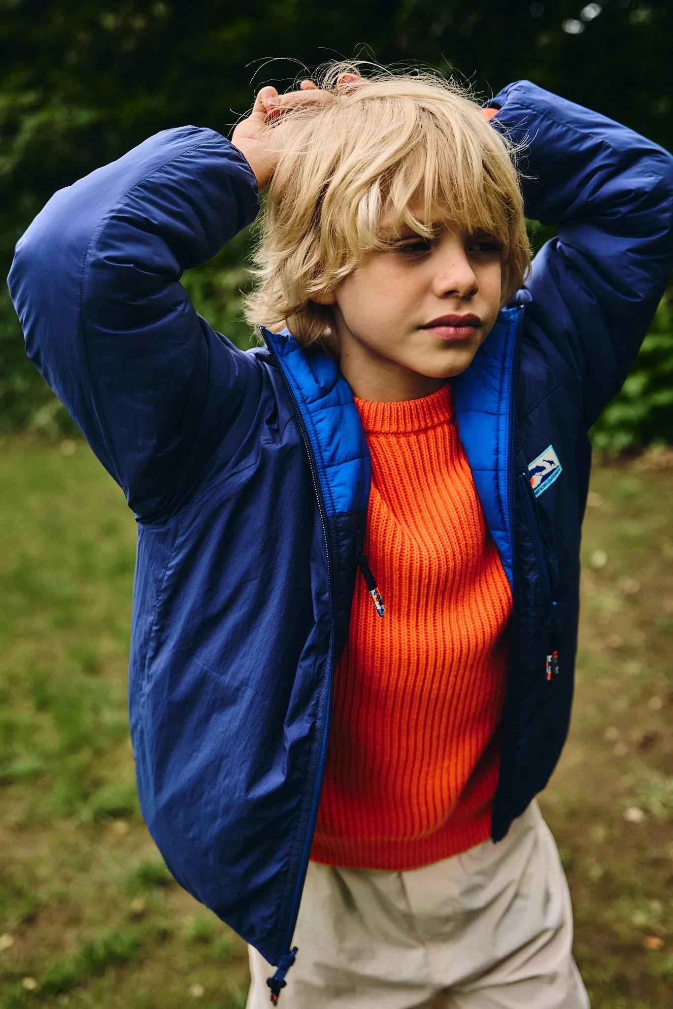 lupan REVERSIBLE windbreaker 000707 - bright blue Ao76 Clothes Boys Girls