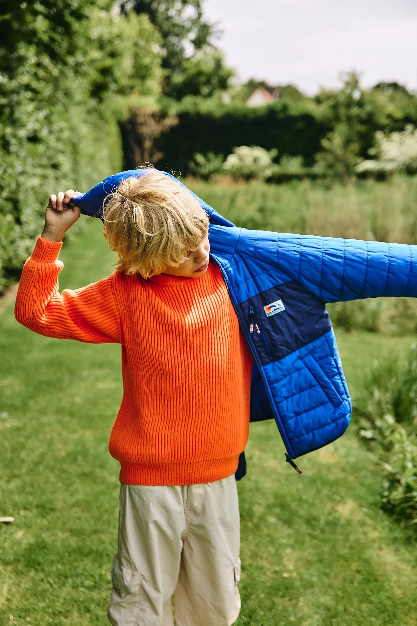 lupan REVERSIBLE windbreaker 000707 - bright blue Ao76 Clothes Boys Girls