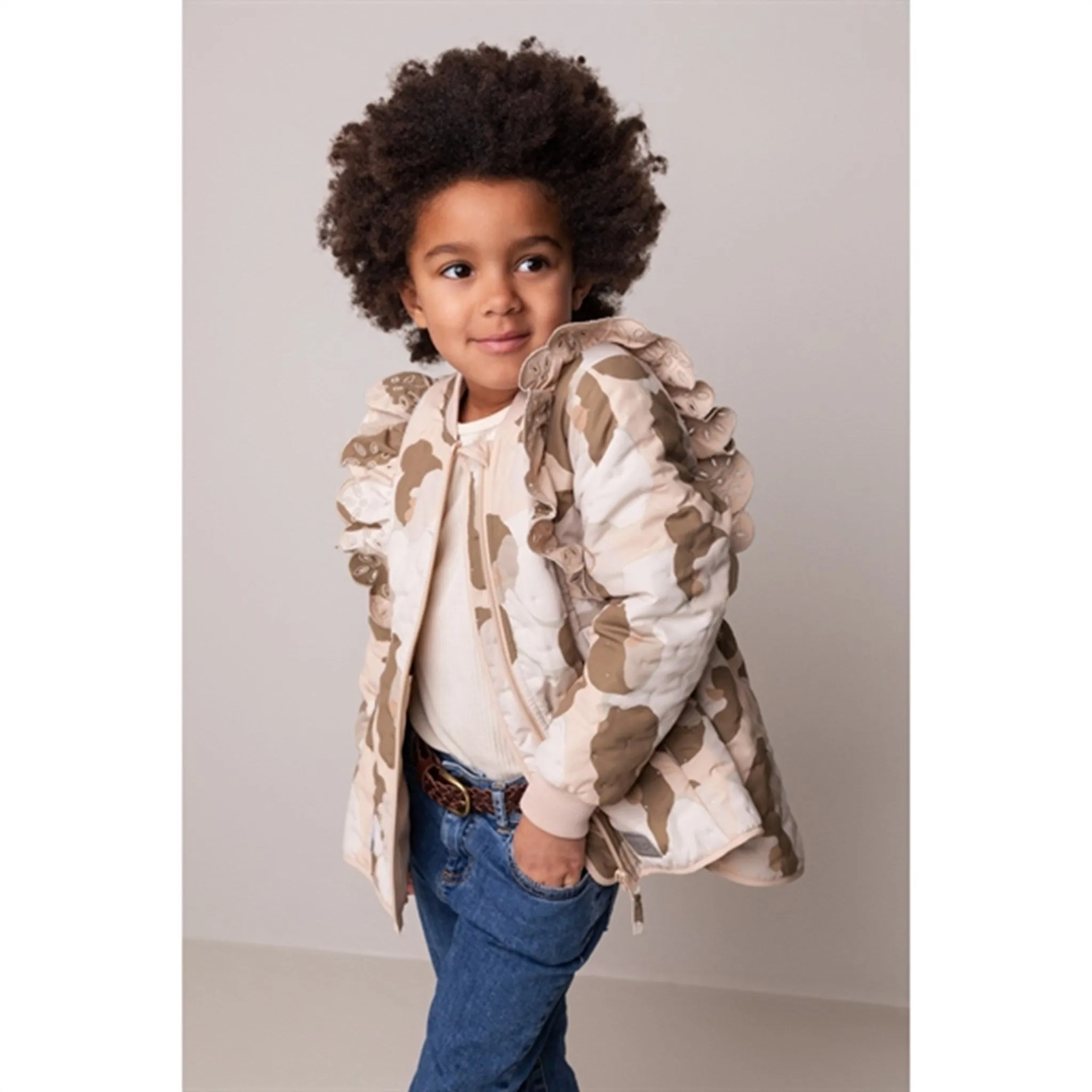 MarMar Beige Rose Girls Olisa F Thermo Jacket Babykids_Marmar