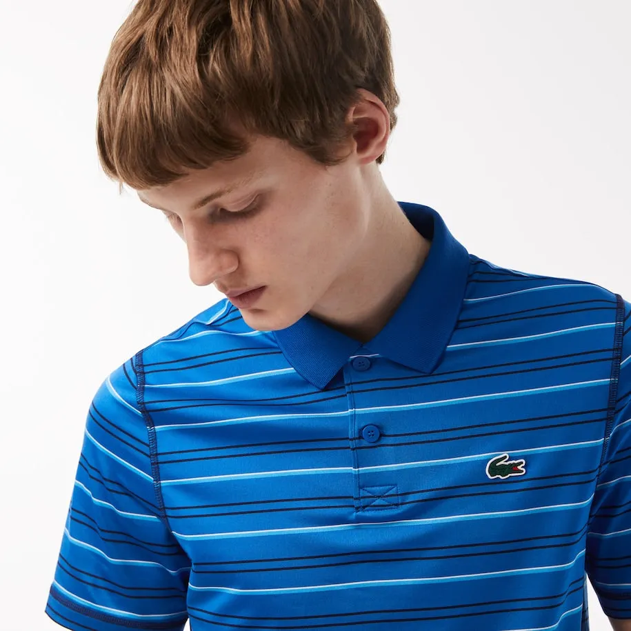 Men’s Golf Recycled Polyester Stripe Polo Kingdom/navy Blue Patagonia Clothing