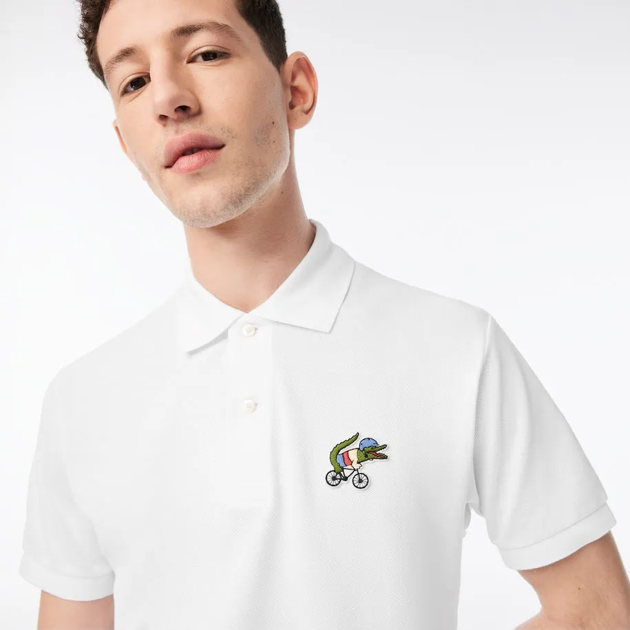 Men’s Lacoste x Netflix Organic Cotton Polo White Patagonia Clothing