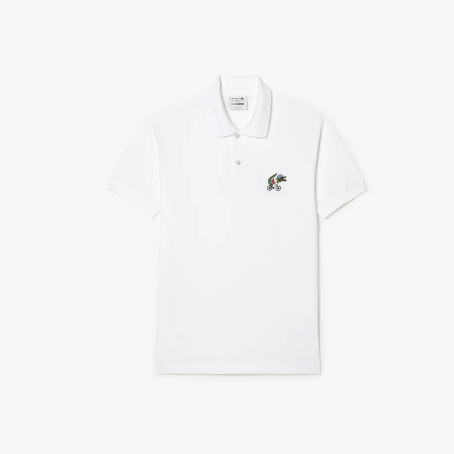 Men’s Lacoste x Netflix Organic Cotton Polo White Patagonia Clothing