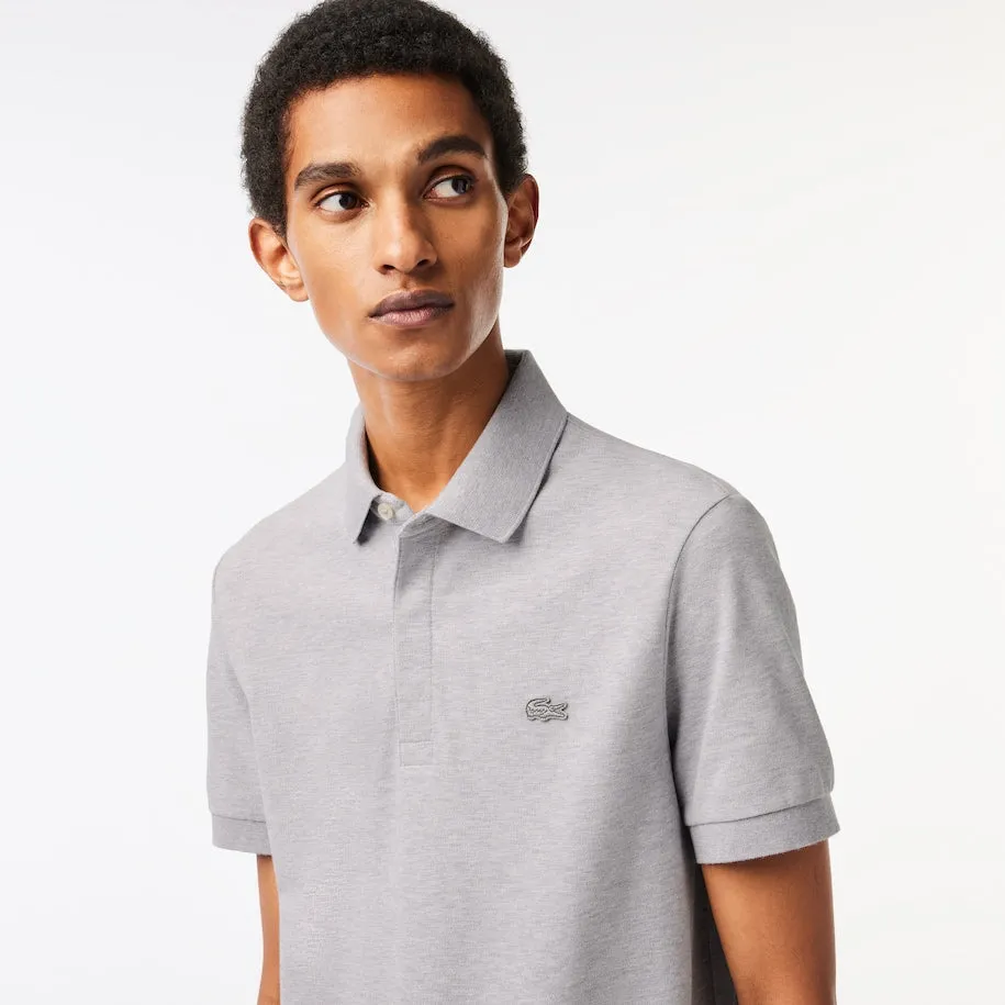 Men's Paris Regular Fit Stretch Cotton Piqué Polo Silver Chine Patagonia Clothing