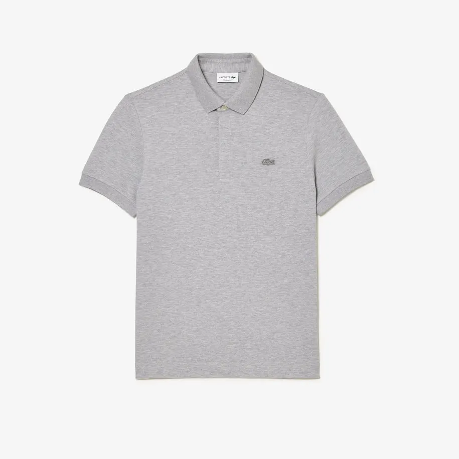 Men's Paris Regular Fit Stretch Cotton Piqué Polo Silver Chine Patagonia Clothing
