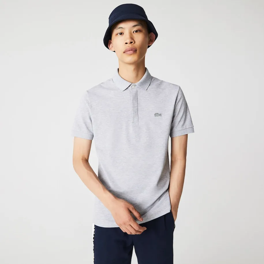 Men's Paris Regular Fit Stretch Cotton Piqué Polo Silver Chine Patagonia Clothing