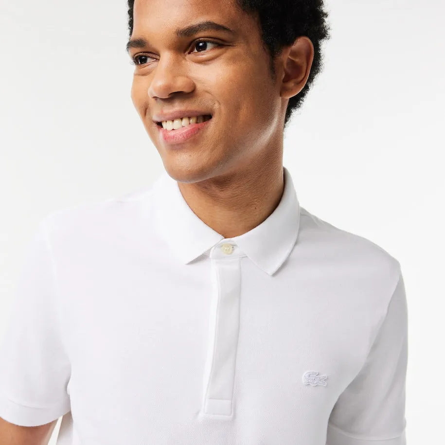 Men's Stretch Cotton Smart Paris Polo White Patagonia Clothing