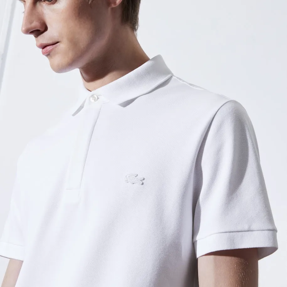 Men's Stretch Cotton Smart Paris Polo White Patagonia Clothing