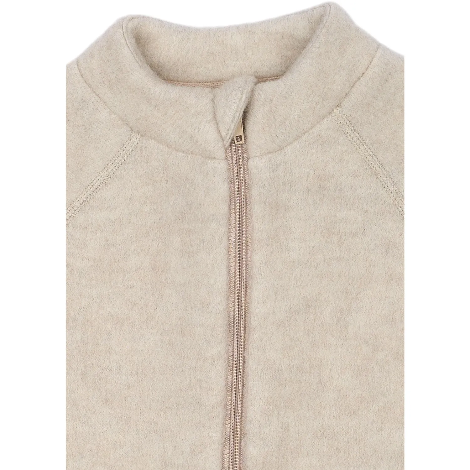Mikk-Line Melange Offwhite Wool Jacket Babykids_Mikk-Line