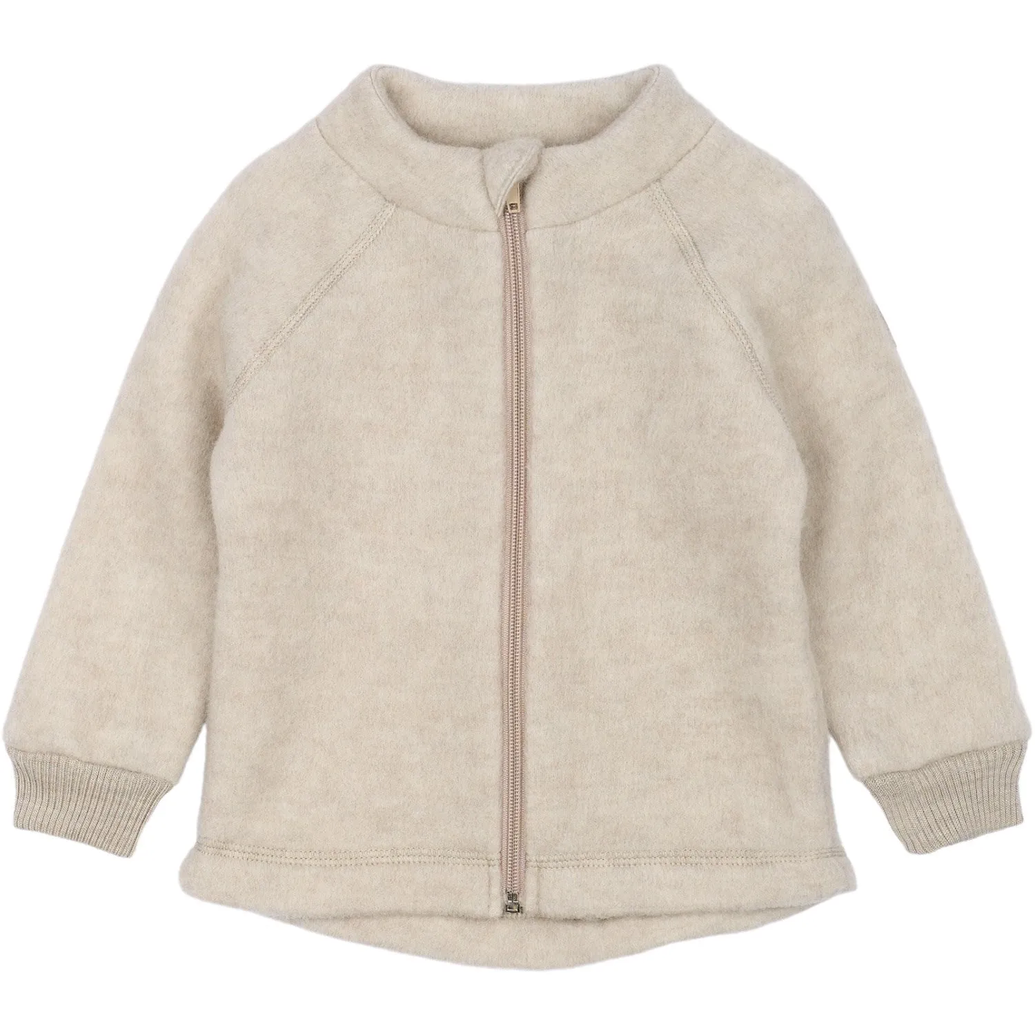 Mikk-Line Melange Offwhite Wool Jacket Babykids_Mikk-Line