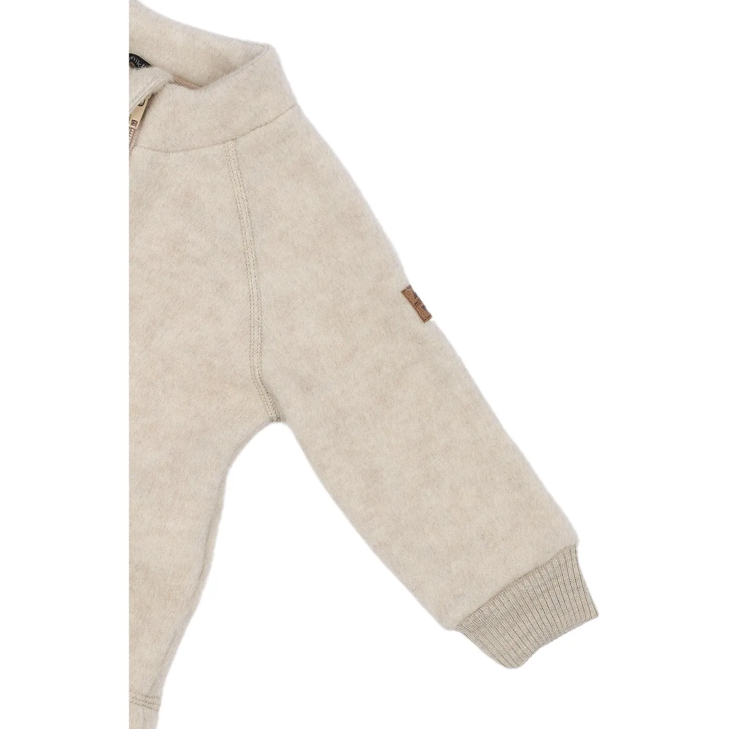 Mikk-Line Melange Offwhite Wool Jacket Babykids_Mikk-Line