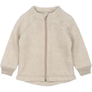 Mikk-Line Melange Offwhite Wool Jacket Babykids_Mikk-Line