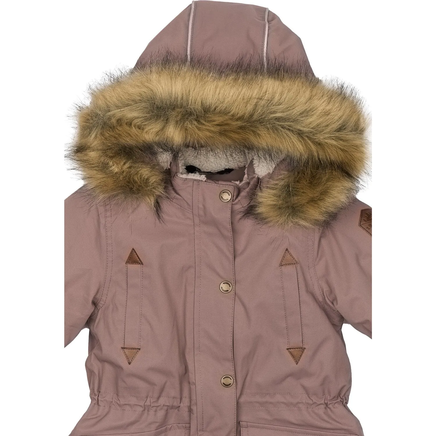 Mikk-Line Twilight Mauve Twill Nylon Parca Babykids_Mikk-Line
