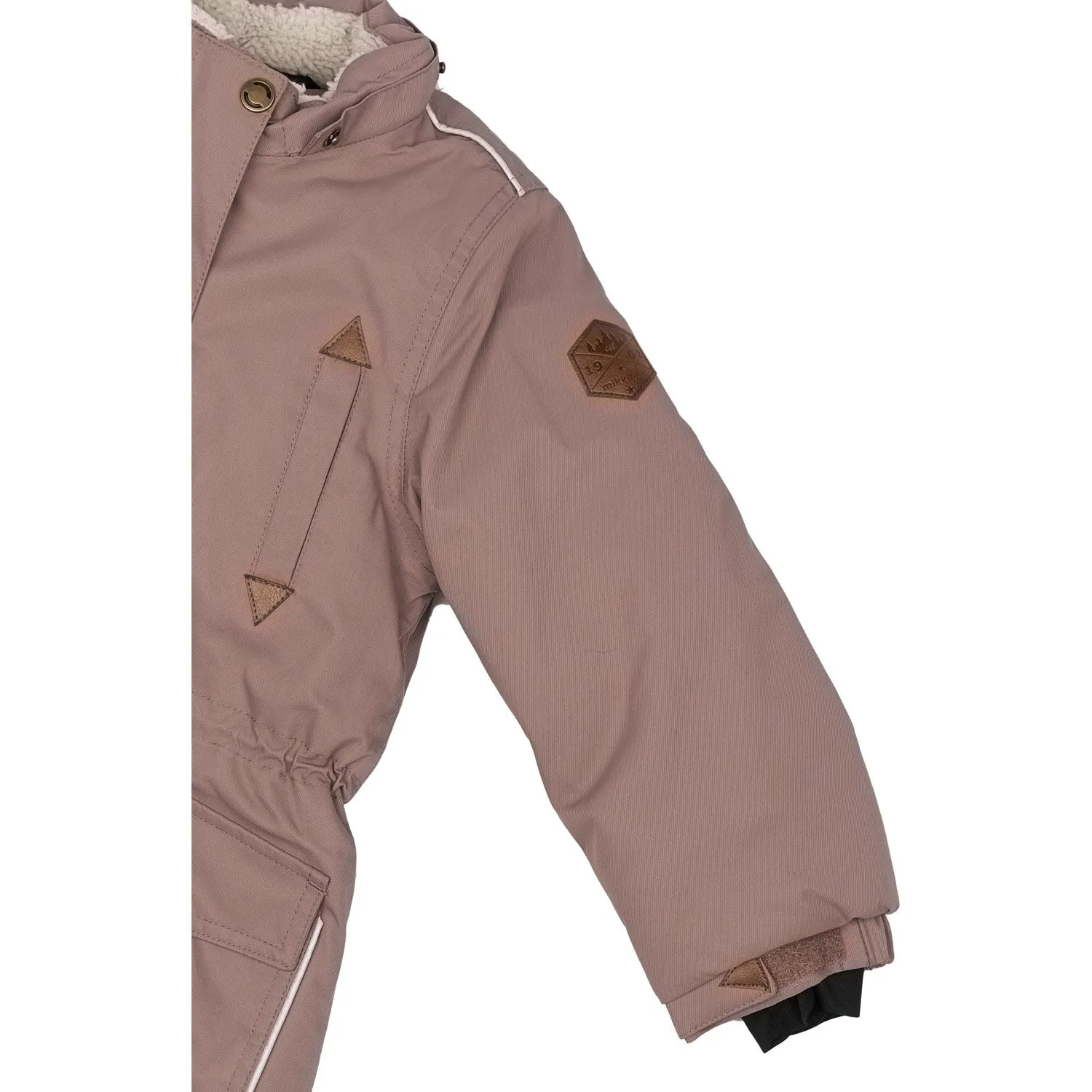 Mikk-Line Twilight Mauve Twill Nylon Parca Babykids_Mikk-Line
