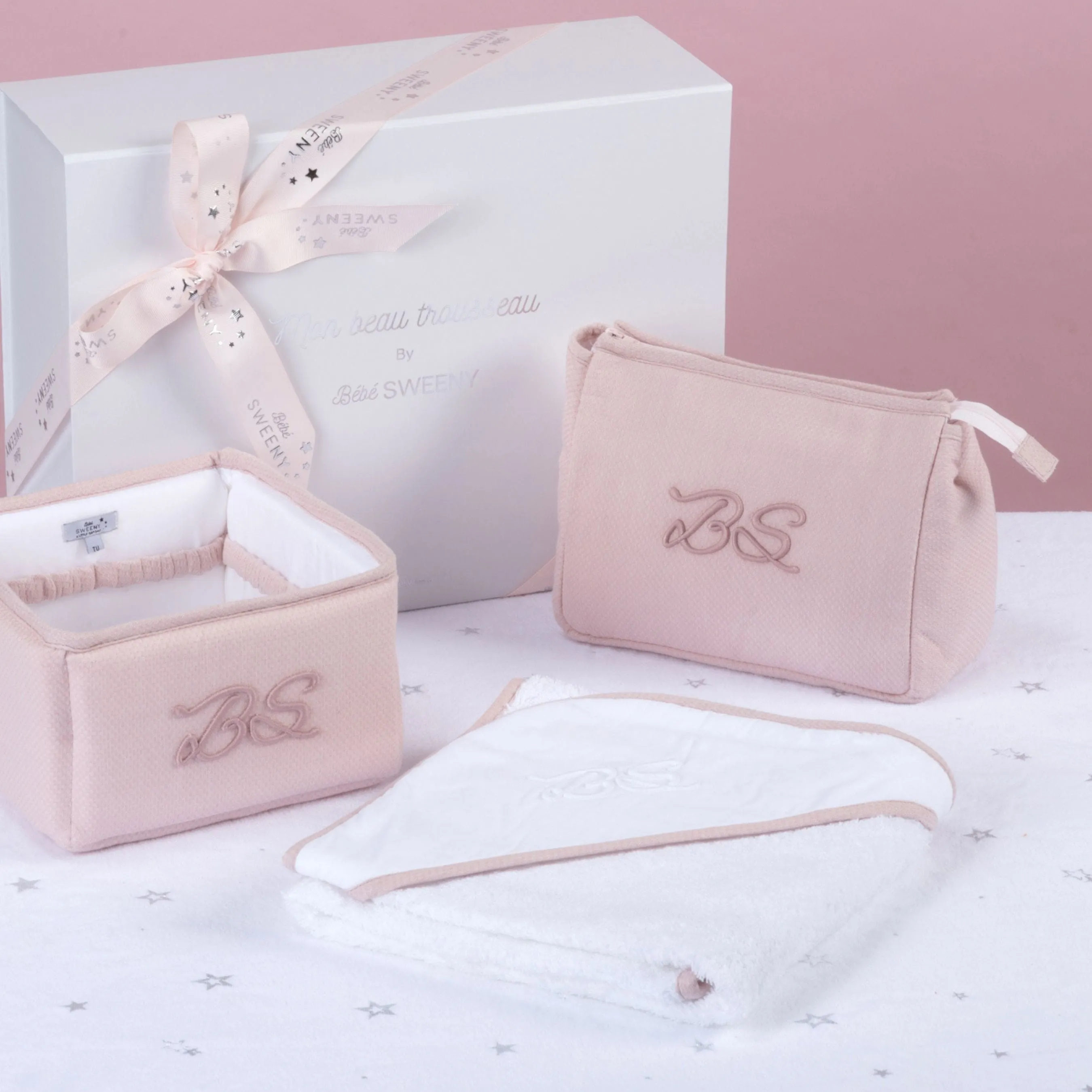 Mon Beau Trousseau | Dusty Rose Wash Bag (25cm) Babykids_Bebe-Sweeny