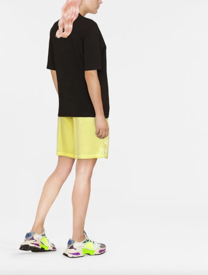 Moncler spliced embroidered-logo T-shirt