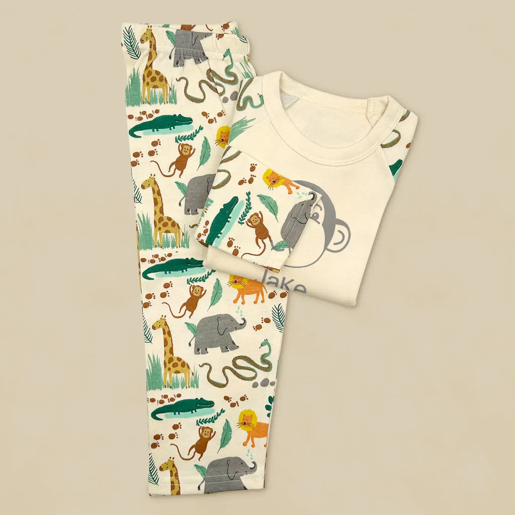 Morris Monkey's Jungle Balloon and Personalised Pyjamas Birthday Gift Set