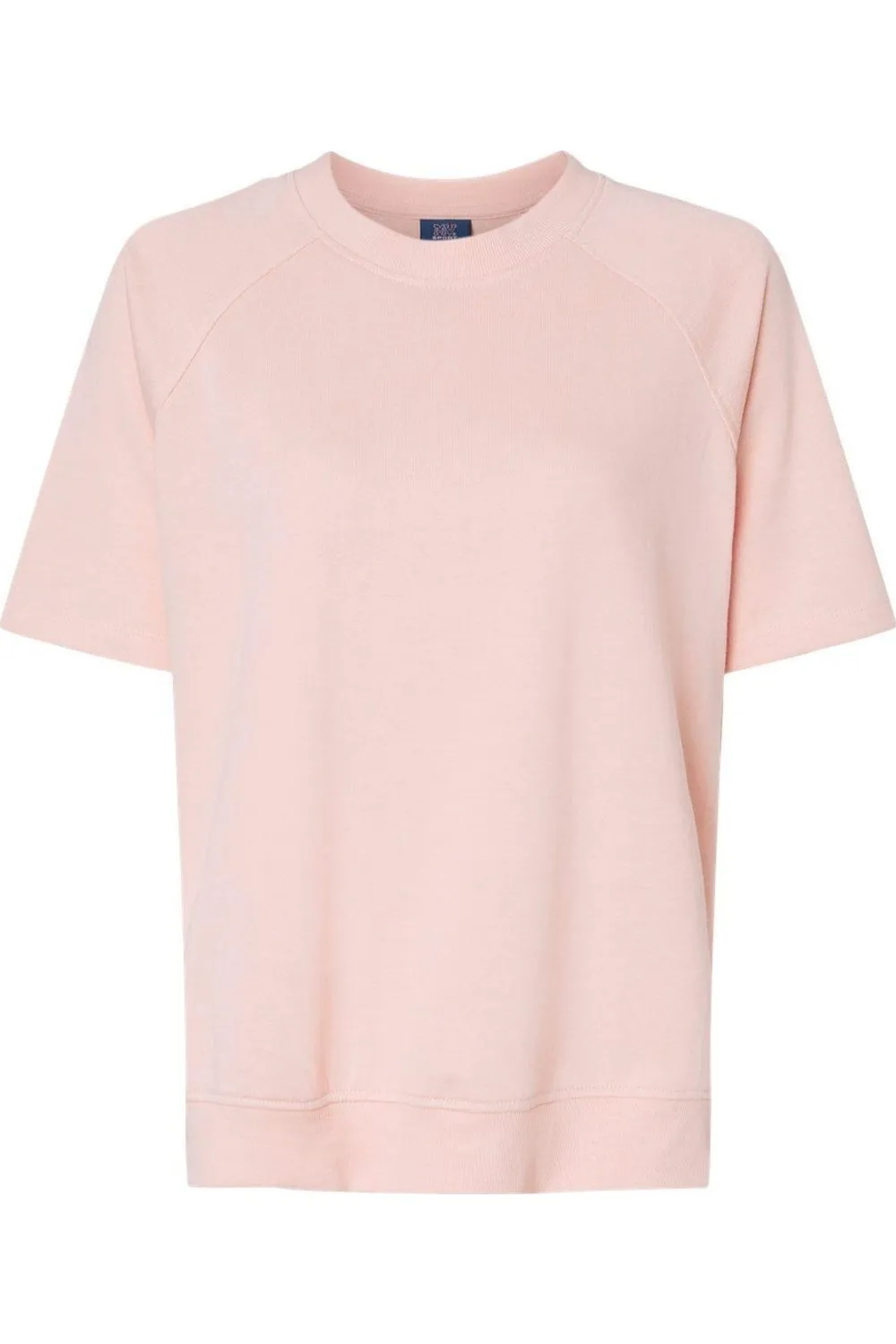 MV Sport Women´s French Terry Short Sleeve Crewneck Pullover
