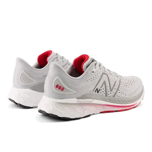New Balance Mens 860S13- Light Aluminum/True Red/Black (M860S13) New Balance