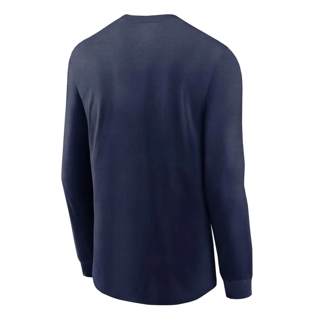 NFL - Men's Denver Broncos Infograph Lock Up Performance Long Sleeve T-Shirt (NS27 41S 8W 7HU)